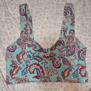 Paisley Print Women's Top - Multicolor